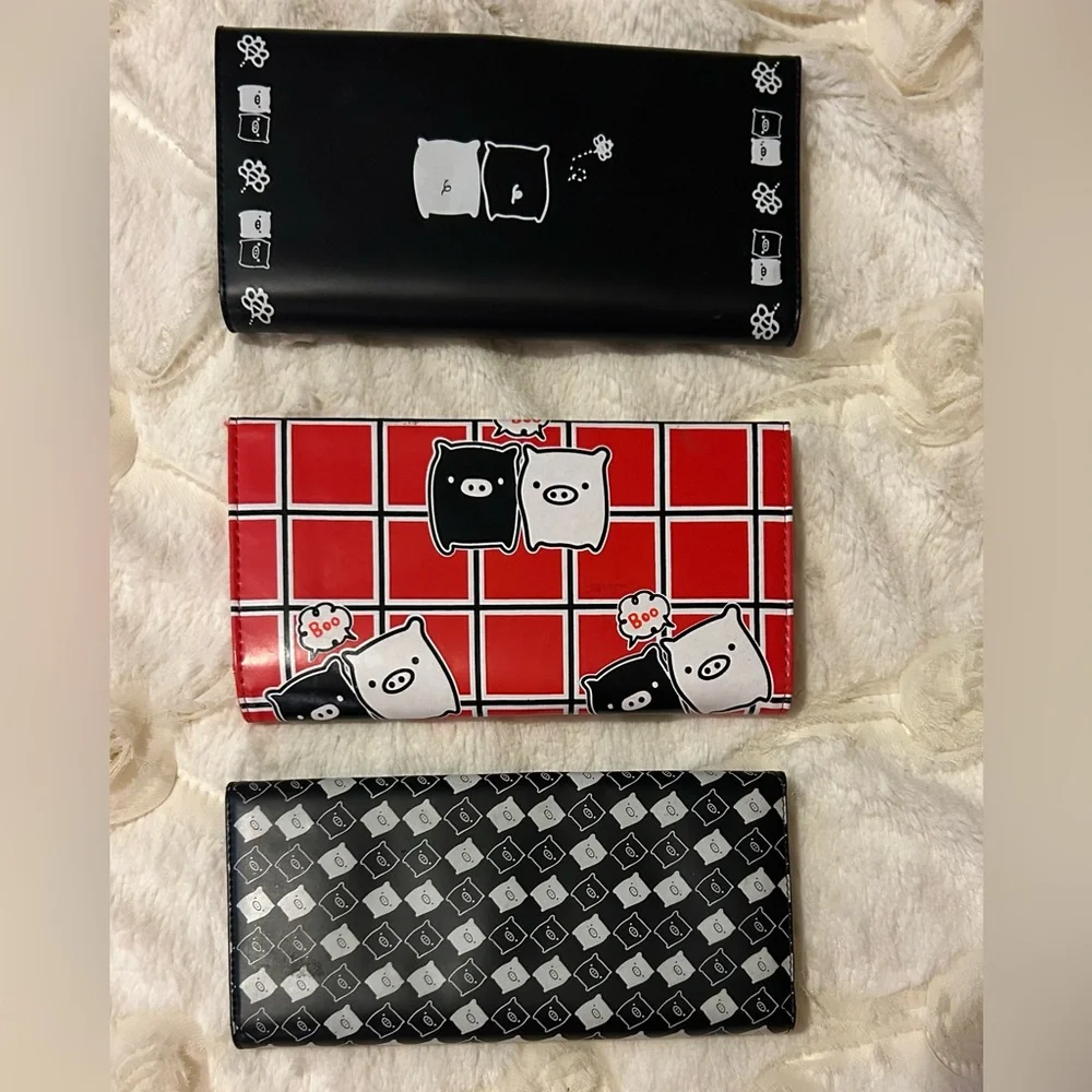 NEW SAN-X LOT!! Monokuro Boo Wallets, LOT SAN-X Anime-style characters, Japanese - Picture 2 of 6